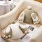 2 Pcs Happy Easter Pillow Rabbit Butt Shaped Throw Pillow Wool Bunny Decorative Pillow Cute Pillow for Couch Sofa Bed Decoration